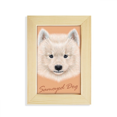 thumbnail image 1 of White Samoyed Dog Pet Animal Desktop Display Photo Frame Picture Art Painting 5x7 inch, 1 of 3