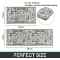 thumbnail image 3 of Beige Grey Boho Kitchen Rugs Set of 2, Northwest Persian Style Geometric ethnic oriental Kitchen Mats for Floor,Non-Slip Washable Sink Mats Home Decor Doormat+Runner Rug, 3 of 6
