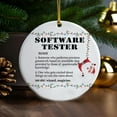 thumbnail image 3 of Christmas Ornaments Ornament Kits 2025- Software Tester Ornament 2025, Software Tester Christmas Tree Decor Ceramic Ornament, Holiday Keepsake, Ornament Gift Exchange, 3 of 3