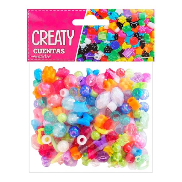 Paquete de Cuentas Creaty Formas Surtidas