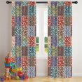 thumbnail image 4 of Pioneer Flower Floral Print Pattern Insulated Teens Curtains Set Of 2, Bedroom Essentials, Toddler Room Decor 42"x84", 4 of 4