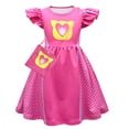 thumbnail image 4 of Vestidos para niñas Cosplay Super Kitties Vestidos para SuperKittiesCostume Niñas Mangas voladoras Vestido de corte A con bolso y diadema, 4 of 5