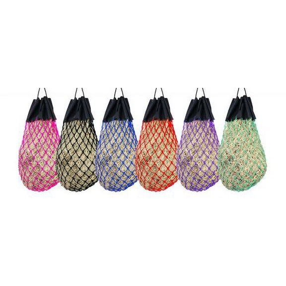 Easy Fill Slow Feed Nylon Hay Bag  (Black)