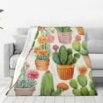 thumbnail image 2 of Cactus Gifts Blanket,Cactus Decor Blankets Soft Warm Throw for Women Girls Birthday Valentines,Home Living Room Decoration 50"x40", 2 of 6