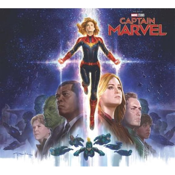 Pre-Owned Marvel's Captain Marvel: The Art of the Movie Slipcase (Hardcover) by Eleni Roussos, Marvel Various