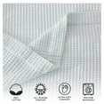 thumbnail image 2 of 100% Cotton King Size Bed Blanket - Light Blue Waffle Weave Summer Blanket - 102x90in Prewashed, Breathable, Woven, Layering, 2 of 7