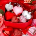 thumbnail image 5 of Adornos de CorazóN del DíA de San ValentíN, Adornos Colgantes en Forma de CorazóN Rosa CláSicos, DecoracióN del CorazóN del DíA de San ValentíN, 5 of 5
