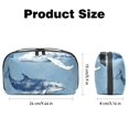 thumbnail image 5 of Whale Digital Pouch with Oxford Cloth, Waterproof Travel Organizer and Charger Cable Storage Box, 5.9x9.44x3.14 in Digital Storage Bag Pouch, 5 of 6