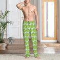 thumbnail image 2 of Naloa Green Lemon Slices Pajama Pants Men, PJ Bottoms, Sleep & Lounge Pants-Large, 2 of 6