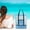 Light blue, variant on Clearance! Beach Bag With Dry And Wet Separation Large Capacity Mesh Bag Singles Shoulder Bag Beach Bag Aluminum Foil Ice Bag
