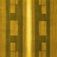 thumbnail image 1 of Ahgly Company Machine Washable Indoor Square Abstract Yellow Modern Area Rugs, 7' Square, 1 of 1