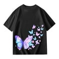 thumbnail image 2 of Girls Graphic Shirts- Short Sleeve Summer T Shirts Fashion Cotton Kids Clothes Tops, 2 of 5