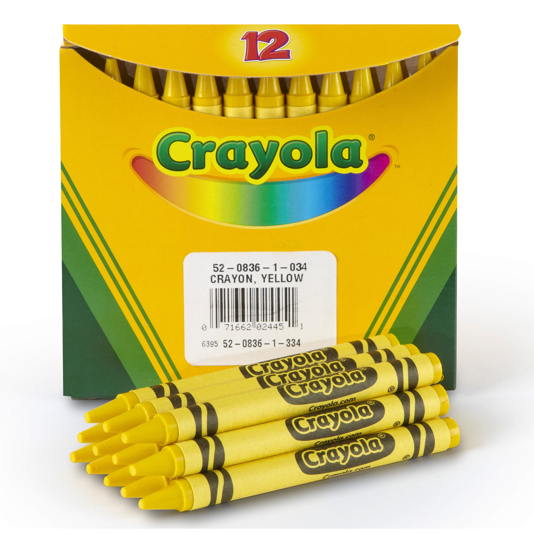 Bulk Crayons, Yellow, 12/Box - Reliable Paper