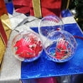 thumbnail image 6 of 6 Pack 2 3/4-inch(70mm) Clear Plastic Ornaments Ball, 6 of 6