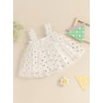 thumbnail image 6 of Aojekbee Little Girl Summer Tulle Dress Dot Print Sleeveless Dress Toddler Summer Clothes for Photo Shoot, 6 of 10