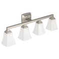 thumbnail image 2 of Moen Voss Brushed Nickel Four Globe Bath Light, 2 of 2