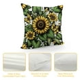 thumbnail image 4 of GOSMITH Sunflower Pillow Covers Yellow Floral Butterfly Spring Summer Buffalo Plaid Outdoor Decorative Throw Pillows Farmhouse Pillowcases Cushion Case Decor for Home Sofa Couch Bed White, 4 of 5