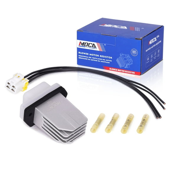MOCA AUTOPARTS 973-581 HVAC Blower Motor Resistor Kit with Harness Fit for 2014-2017 Infiniti QX60 & 2012-2014 Nissan NV1500 2500 3500 & 1999-2002 Infiniti G20