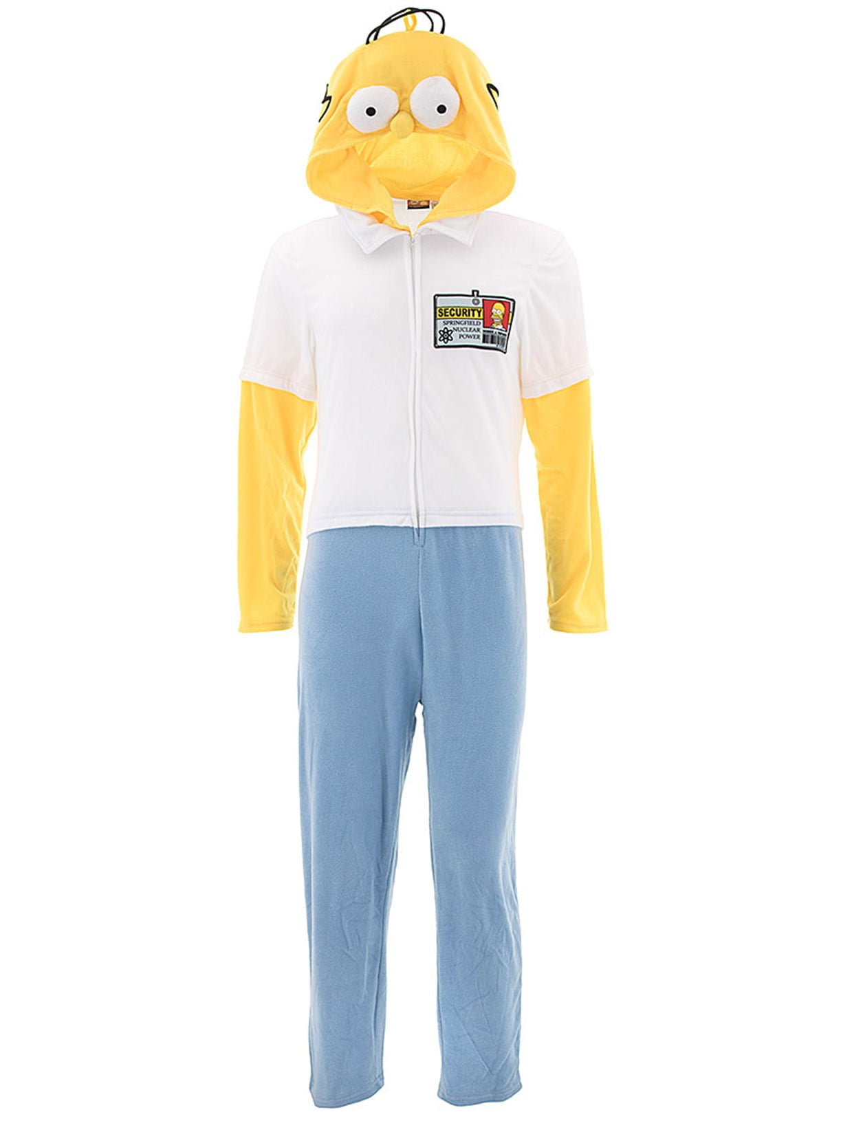 Homer Simpson Adult Hooded Union Suit. homer pajamas. 