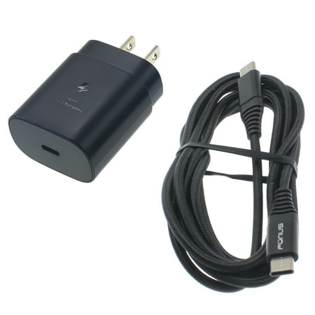 25W Fast Home Charger PD Type-C for TCL 50 Pro NxtPaper/XE 5G - 6ft USB-C Cable Quick Power Adapter Travel Wall