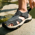 thumbnail image 7 of MGEZCOO Men’s Handmade Breathable PU Leather Sandals, Lightweight Casual Summer Shoes, 7 of 7