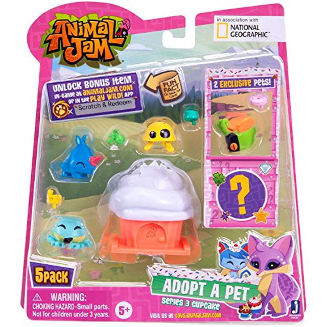 Animal Jam Series 3 Adopte una mascota paquete de 5 (estilo 1) Animal Jam 681326168218