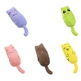 thumbnail image 3 of Methold Juguetes de peluche para masticar mascotas, juguete Animal de peluche de dibujos animados, Animal de terciopelo para morder la Juguetes para gatos Amarillo, 3 of 6