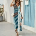 thumbnail image 6 of The Blue Tribe Pattern Design Sleeveless Dress Summer Clothes for Women Women's Clothing 2025, 6 of 7