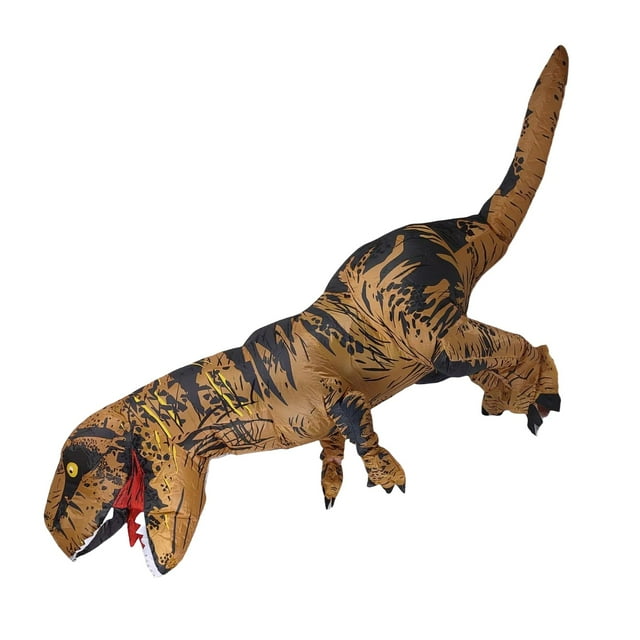 Disfraz De Dinosaurio Para Niña Niño, Disfraz Inflable Adulto Traje Dinosaurio T-Rex Con Impresión Realista Y Cierre De Cremallera, Para Traje Carnaval