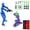 Purple Blue, variant on Action Figure Set - 2Pcs 3D Printed Multi-Jointed Robot, Movable Articulated Model 13 Desktop Decoration for Collectors, Christmas Birthday Gifts for Boys Girls