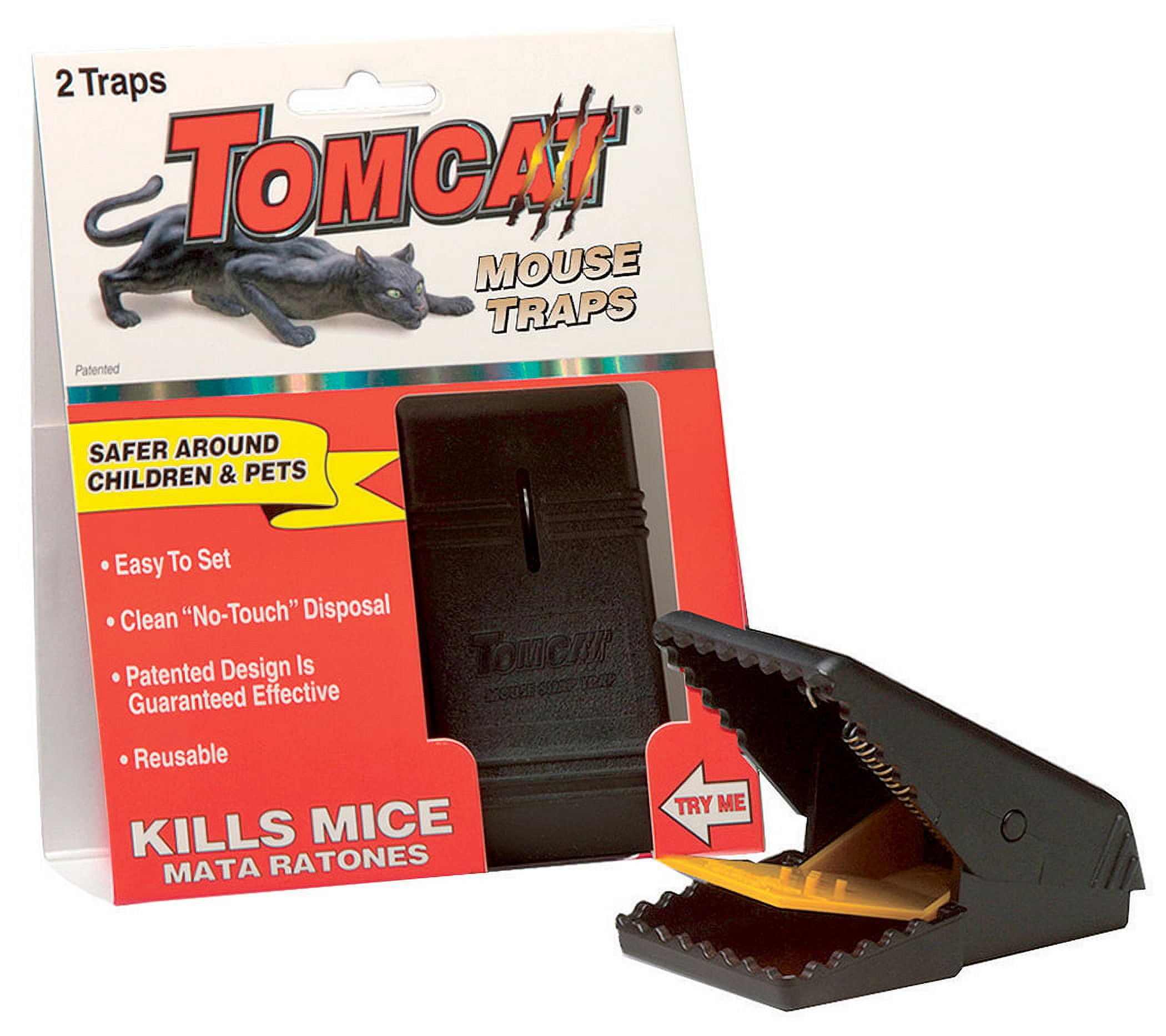 Tomcat Spin Trap for Mice Fully Enclosed Mouse Trap Provides Quick 2 Cnt 2  Pack