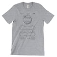 thumbnail image 1 of Mighty Circus Baseball Patent T-Shirt - Gray, Extra Large, 1 of 2