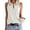 White womens tank tops 02, variant on up to 60% off Gifts Usmixi Womens Tank Tops Solid Round Neck Sleeveless Shirts Comfy Loose Hollowed Racerback Tank Blouse Blue XXL Up to 65% off