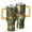 Orangish, variant on Camouflage 40oz Tumbler– Stainless Steel Insulated Tumbler with Handle and Straw, Large Capacity Travel Cup for Hot & Cold Drinks
