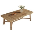 thumbnail image 4 of Finmind 70.9-Inch Farmhouse Dining Table for 4-6, Large Rectangle Kitchen Table with Reinforced Legs for Kitchen & Dining & Living Room, Natural, 4 of 7