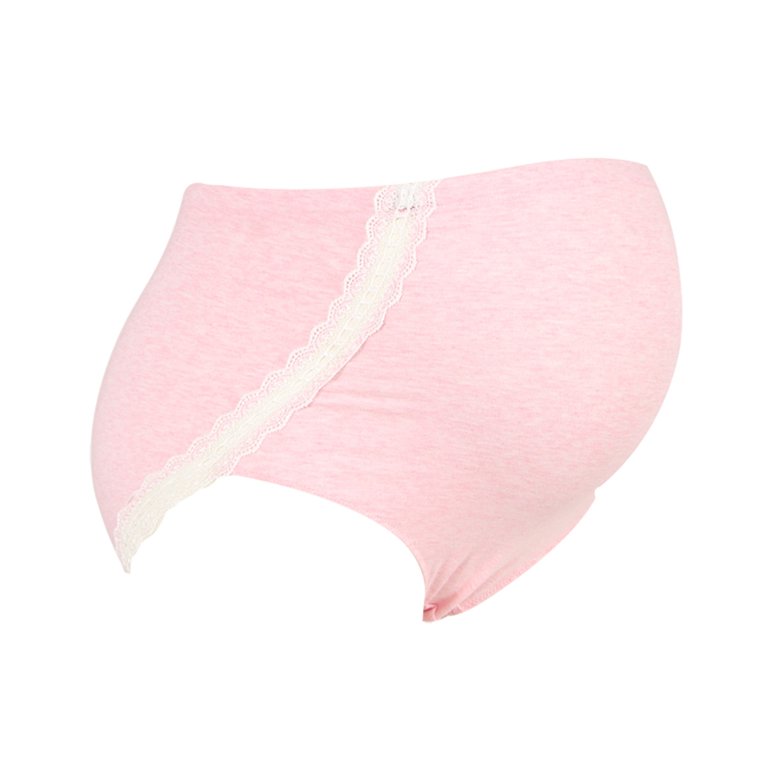 HUPOM Period Panties Girls Underwear High Waist Activewear Tie Maternity Waist  Pink L 
