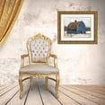 thumbnail image 3 of Harper, Ethan 24x19 Gold Ornate Wood Framed with Double Matting Museum Art Print Titled - Blue Barn I, 3 of 4