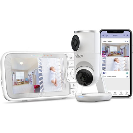 UPC: 0810074830270 | Hubble Nursery Pal Dual Vision Smart Wi-Fi Enabled Baby Monitor with 5 Parent Unit Viewer