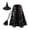 #1, variant on choiix Halloween Witch Cape and Hat Set with Tie Front Cloak and Broomstick Printed Cape and Hat Costume Outfit with 3 Piece Accessories Cosplay Dress and Party Outfit