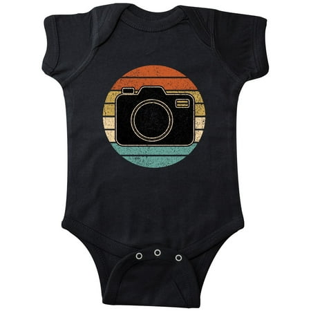 

Inktastic Photographer Gift Retro Sunset Camera Gift Baby Boy or Baby Girl Bodysuit