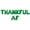 Green, variant on Letter Balloons - THANKFUL AF 16" Inch Alphabet Letters Foil Mylar Balloon Thanksgiving Party Banner (Black)