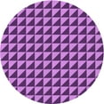 thumbnail image 1 of Ahgly Company Machine Washable Indoor Round Transitional Heliotrope Purple Area Rugs, 8' Round, 1 of 7