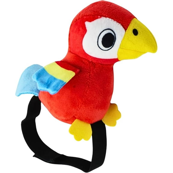 4E's Novelty Stuffed Parrot on Shoulder - Kids Pirate Parrot Shoulder Prop, Halloween Parrot Stuffed Animal Prop, Kids Pirate Accessories for Party