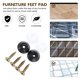 thumbnail image 2 of Funda protectora para patas de muebles, alfombrilla para el suelo, pinzas para patas de silla, deslizador de PVC, 100 unidades, 2 of 6