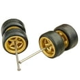 thumbnail image 1 of 1/64 Alloy Model Modified Wheel Hub Wheels with Rubber Tire for Collectible Car Models, 1 of 8