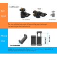 thumbnail image 2 of Long Overhead Tripod Mount for iPhone Webcam Ring Light, Gooseneck Desk Phone Arm Holder for Over Head Video Recording Filming Live Streaming, 2 of 4