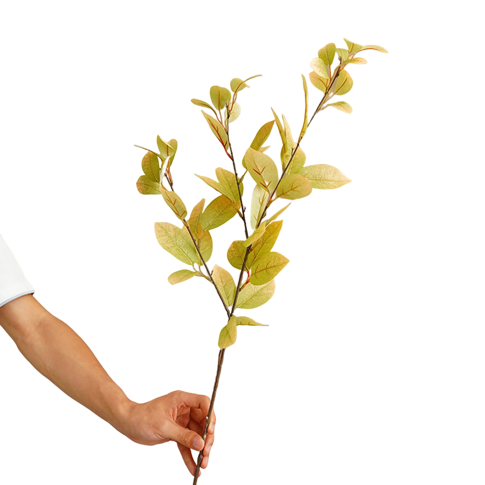 TOPOINT Artificial Eucalyptus Leaves, Faux Silk Eucalyptus Stems