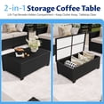 thumbnail image 5 of LazySunsets 10 Piece Outdoor Furniture Set, Rattan Wicker Outdoor Conversation Set Patio Furniture, Beige/Black, 5 of 10