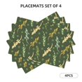 thumbnail image 2 of Placemats Set Of 4 / 6, Tropical Lizard Gecko Green Placemats For Dining Table Indoor/Outdoors Heat Resistant Washable Placemats 18" X 12", 2 of 8