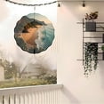 thumbnail image 4 of 3D Metal Hanging Wind Spinners - Serene Beach Scene Design with Concentric Circles Perfect for Yard and Garden Decor Beautifully Crafted Wind Chimes, 4 of 6